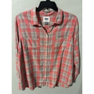 ❤️Old Navy Women’s Boyfriend Shirt 2X